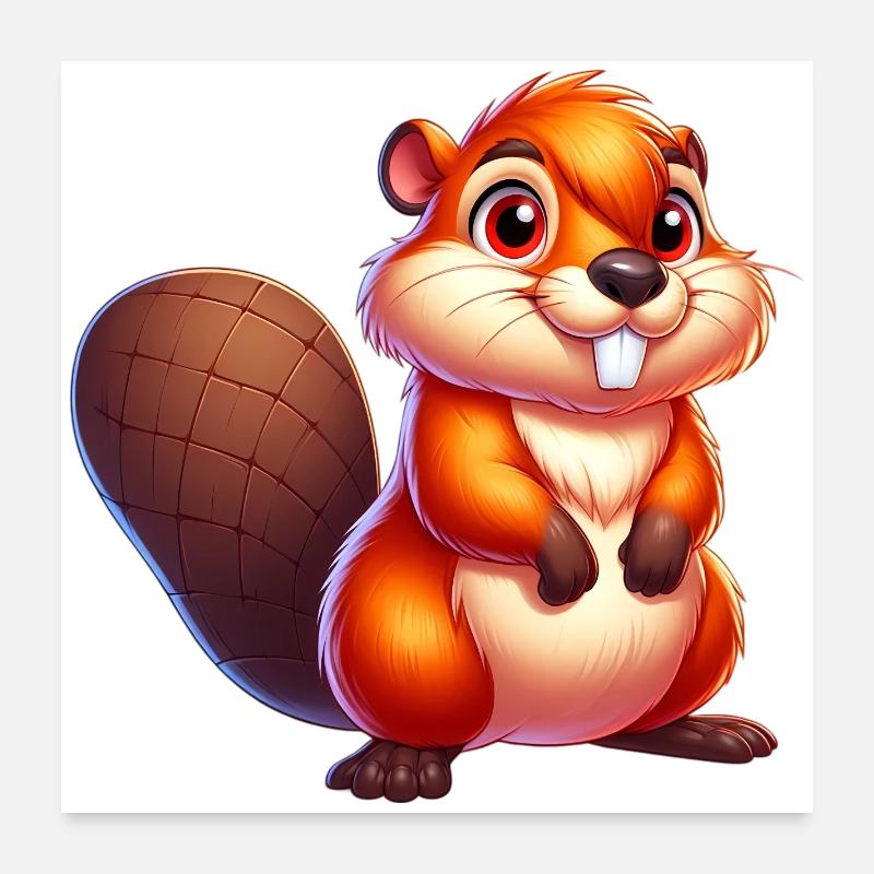 Castor Poster 60 x 60 cm