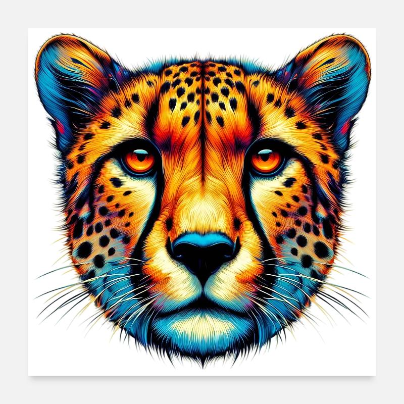 Cheetah Poster 24" x 24" (60x60 cm)