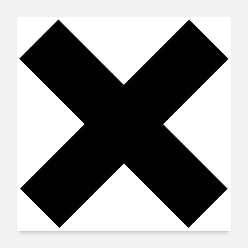 Cross Poster 24" x 24" (60x60 cm)