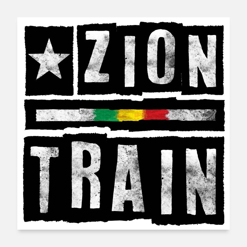 Zion Train Lettering Poster 24" x 24" (60x60 cm)