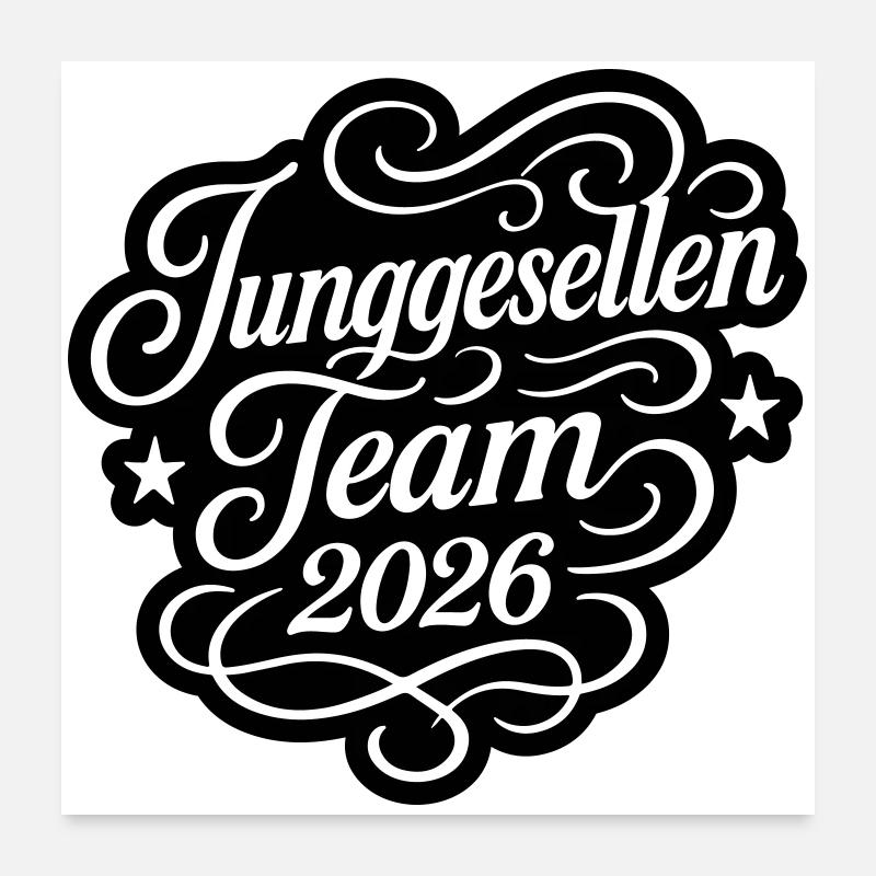 Bachelor Team 2026 Jga Poster 60 x 60 cm