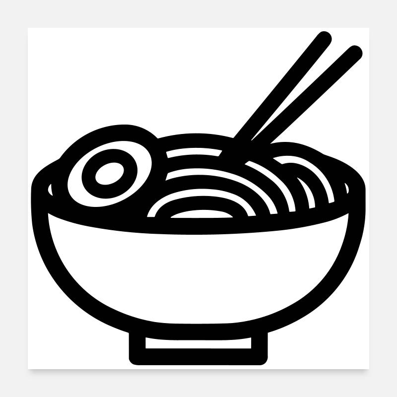 Ramen Poster 24" x 24" (60x60 cm)