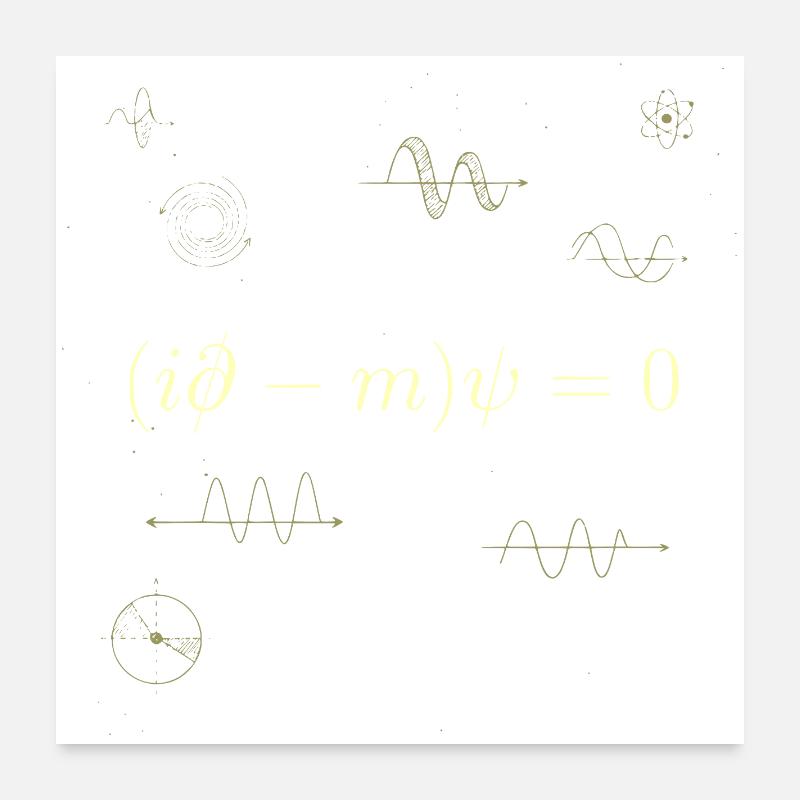 Quantum equation Poster 24" x 24" (60x60 cm)