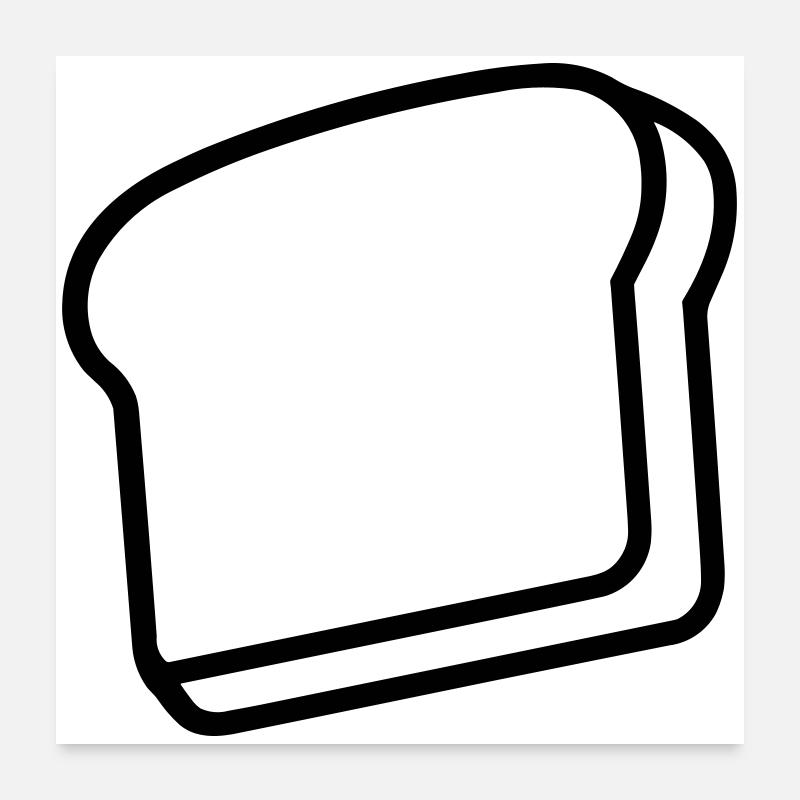Toast Poster 60x60 cm
