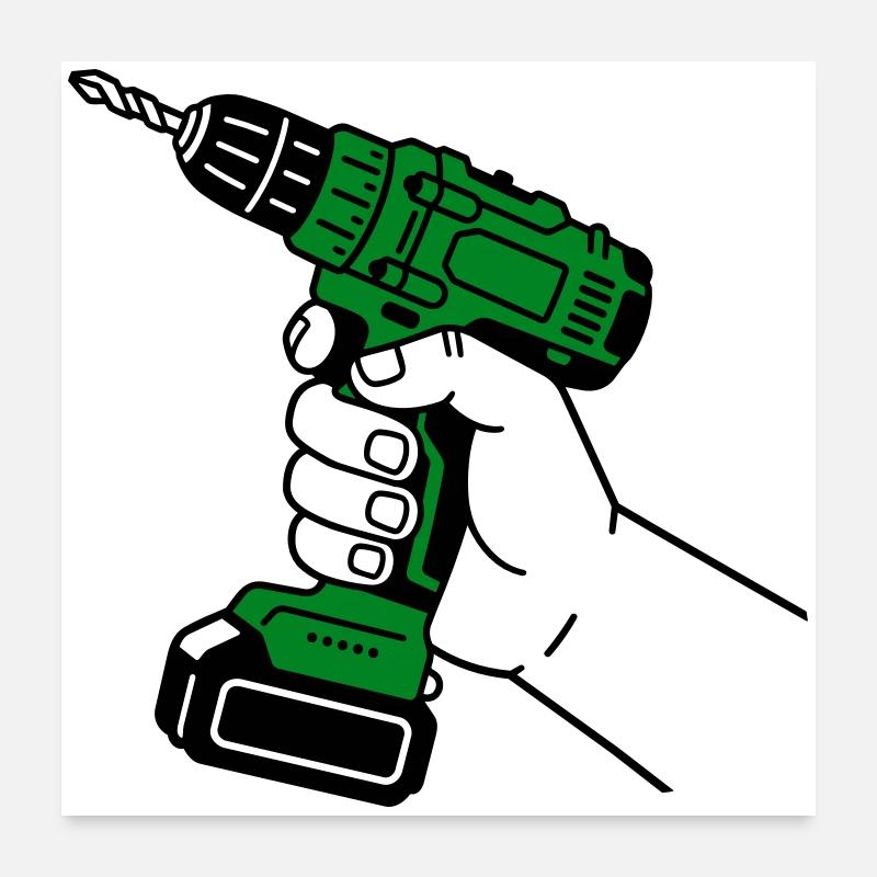 Handwerker Poster 60x60 cm