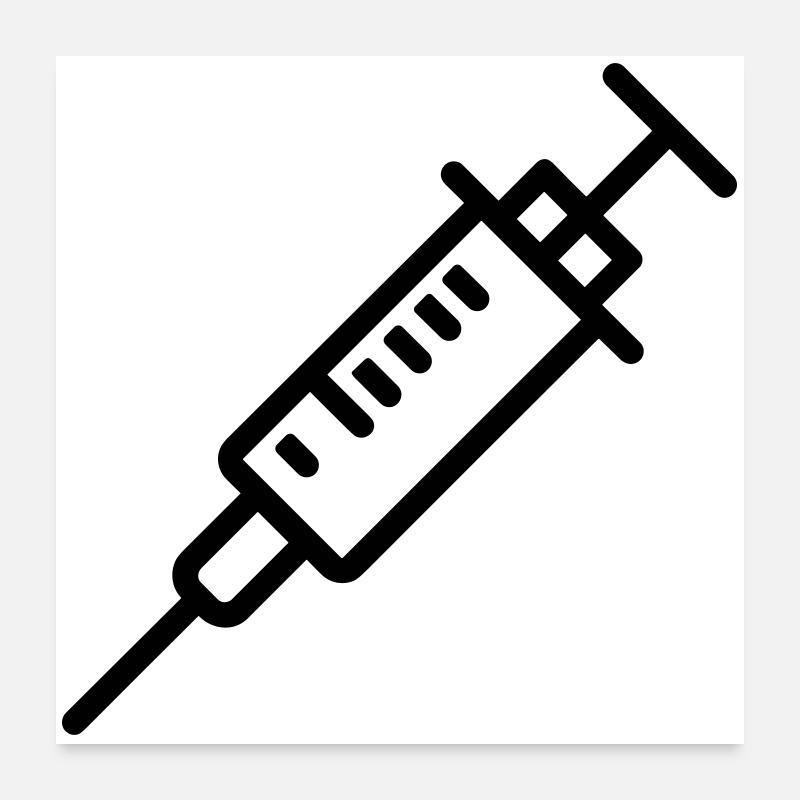 Spritze Poster 60x60 cm