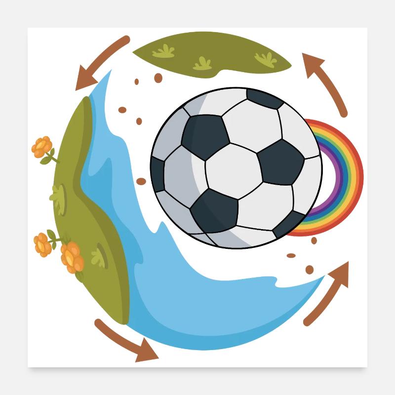  Fußball Event  Poster 60x60 cm