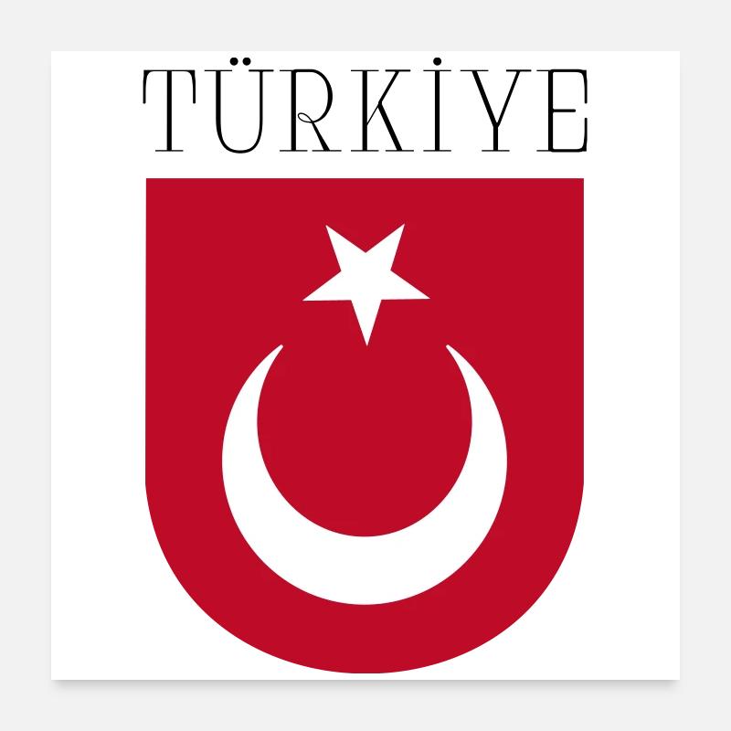 Turkey Türkiye Poster 24" x 24" (60x60 cm)
