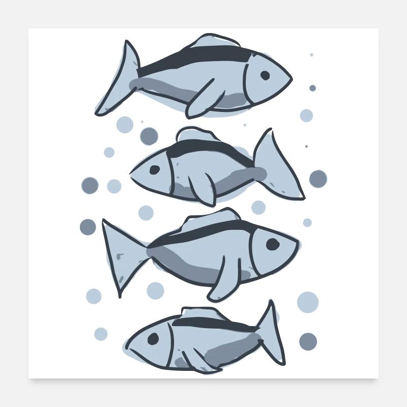 Pisces Poster 24" x 24" (60x60 cm)