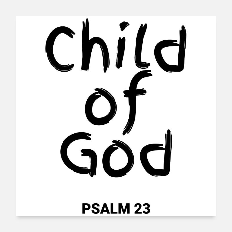 Enfant de Dieu Poster 60 x 60 cm