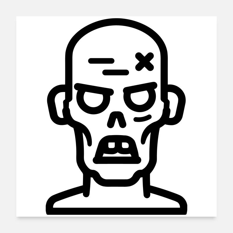 zombie Poster 60 x 60 cm