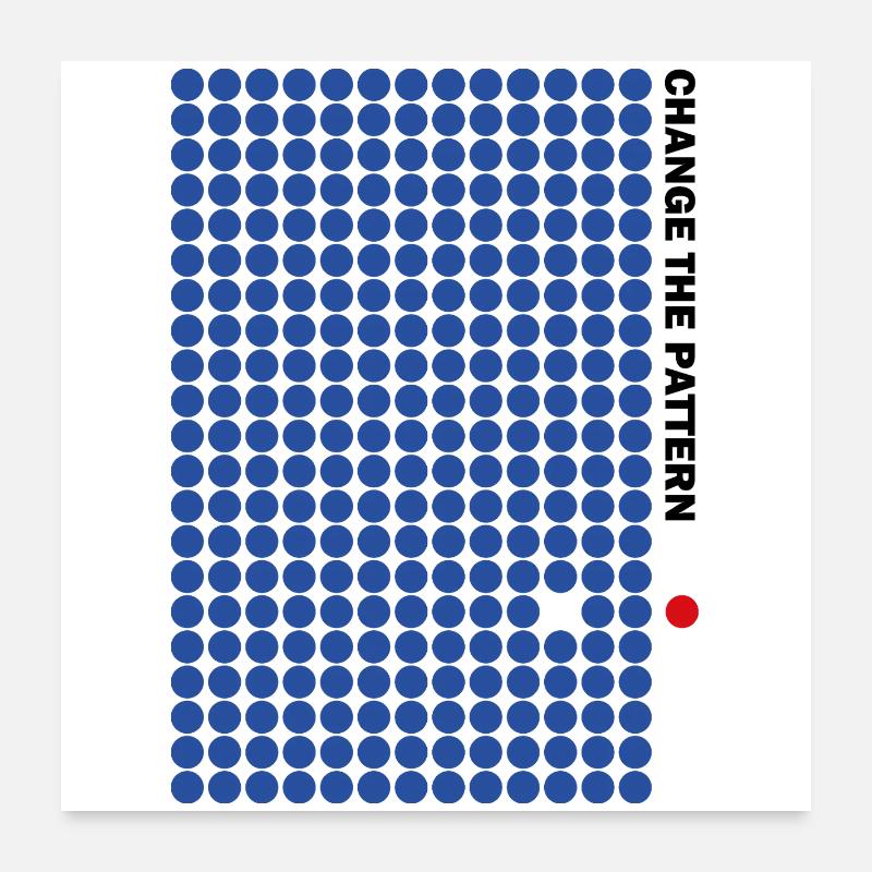 CHANGER LE MOTIF Poster 60 x 60 cm
