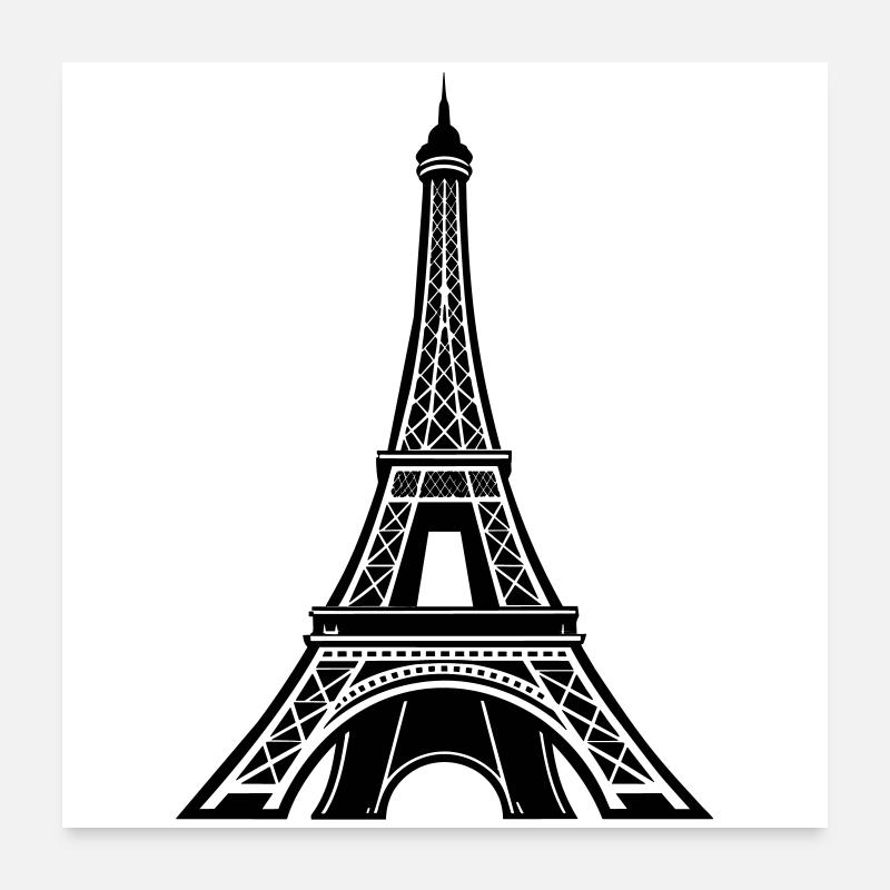 Tour Eiffel Paris Poster 60 x 60 cm