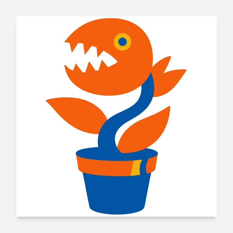 Plante monstre Poster 60 x 60 cm