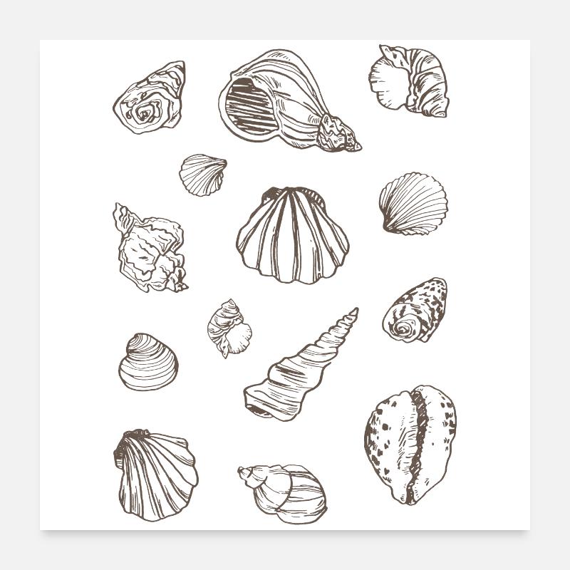MOULES Poster 60 x 60 cm