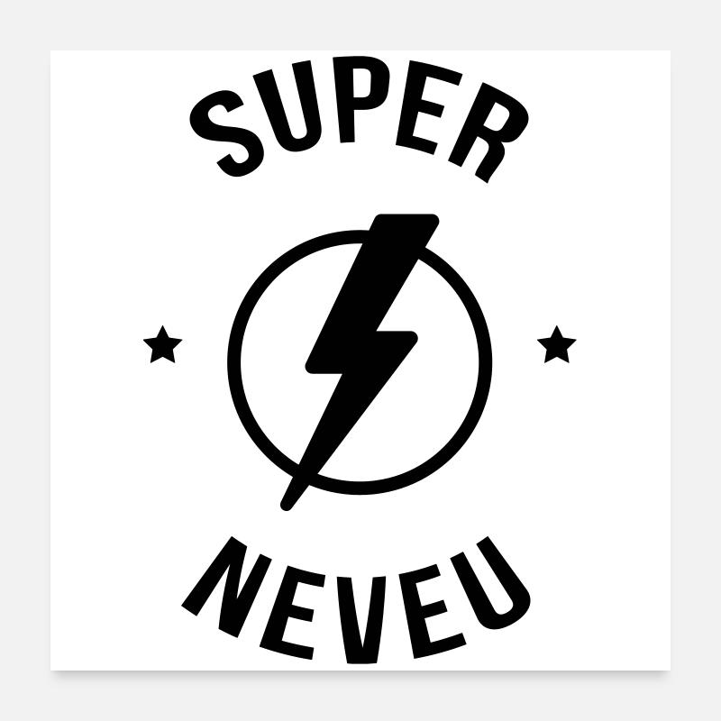 Nièce / Neveu / Oncle / Tante Poster 60 x 60 cm