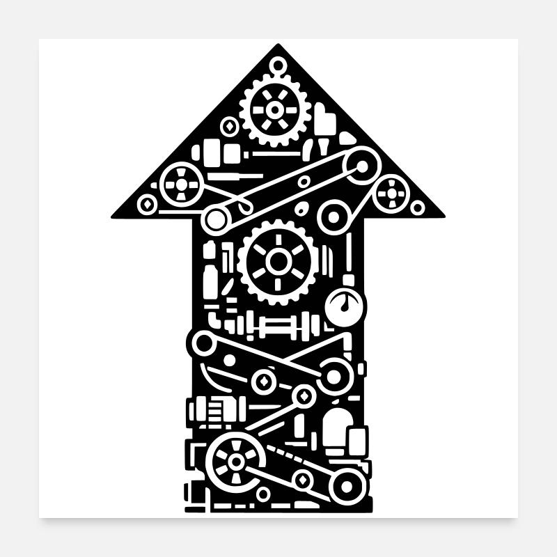 Pfeil Machine Technology Poster 24" x 24" (60x60 cm)