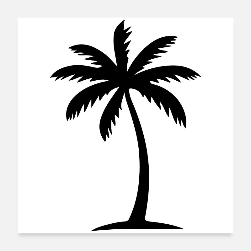 Icône de palmier Poster 60 x 60 cm