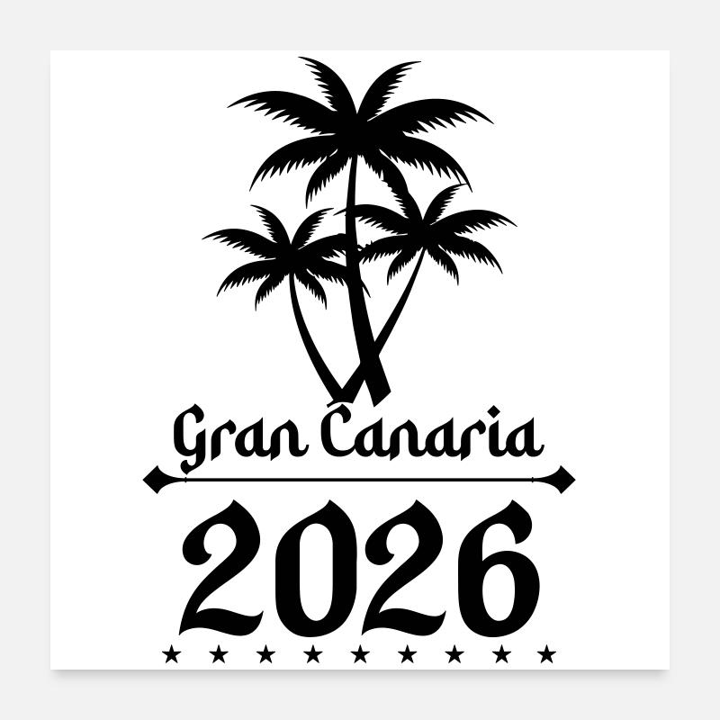 Gran Canaria 2026 Poster 60x60 cm