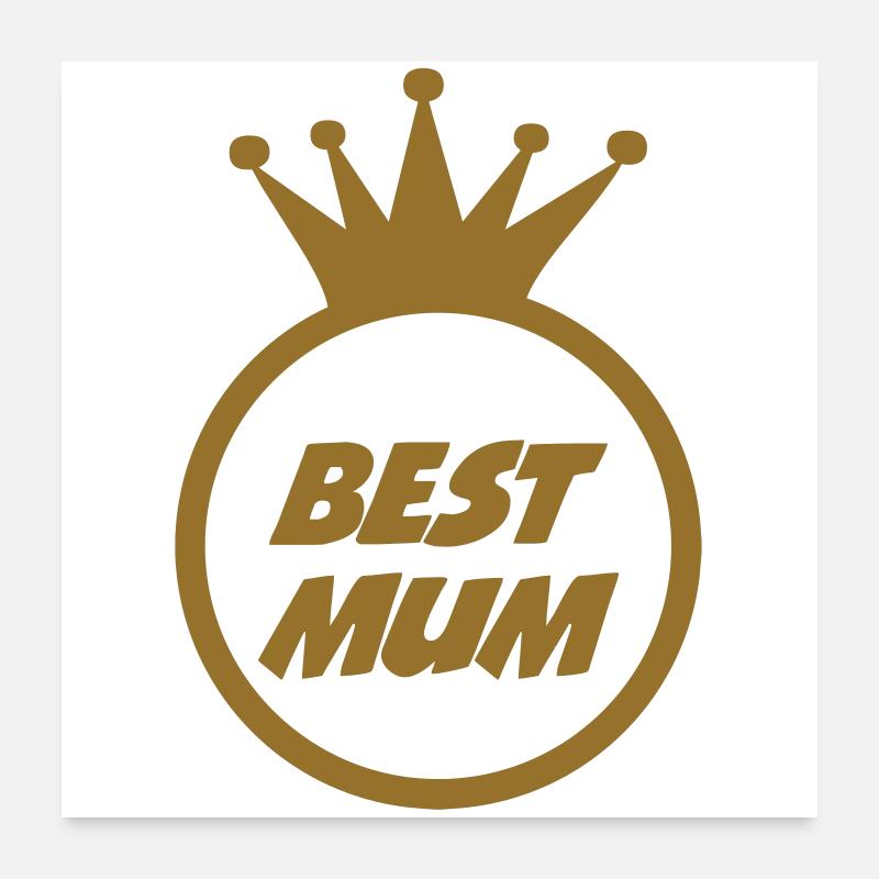 Beste Mama - Muttertag Poster 60x60 cm