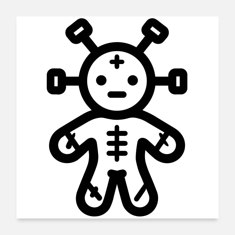 Voodoo-Puppe Poster 60x60 cm