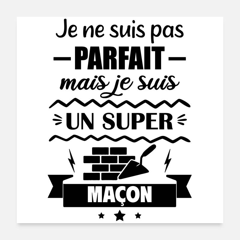 Not perfect but great mason Poster 24" x 24" (60x60 cm)