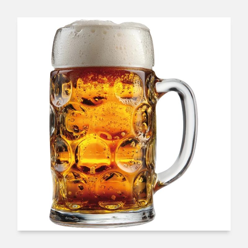 Bier Krug Bierkrug Poster 60x60 cm
