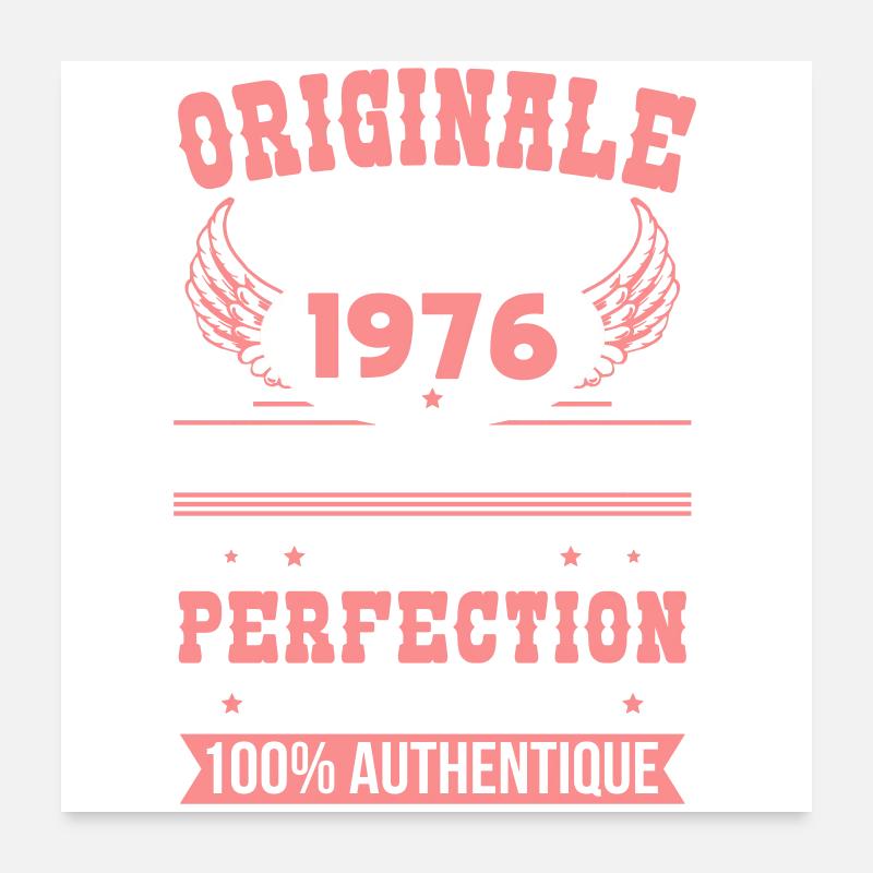 1976 – Unique example – Premium quality Poster 24" x 24" (60x60 cm)