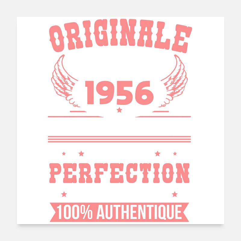 1956 – Unique example – Premium quality Poster 24" x 24" (60x60 cm)