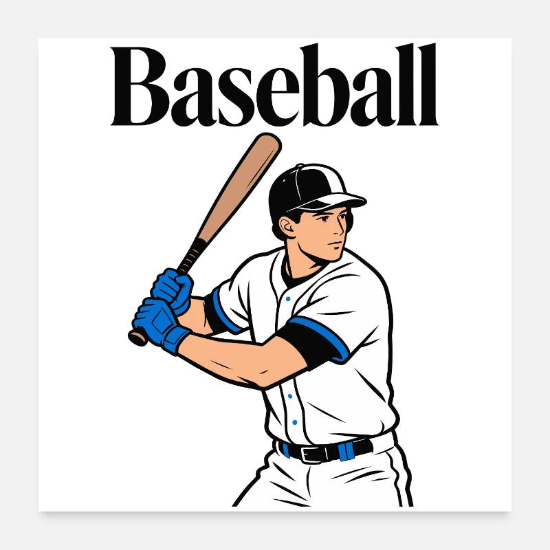 base-ball Poster 60 x 60 cm