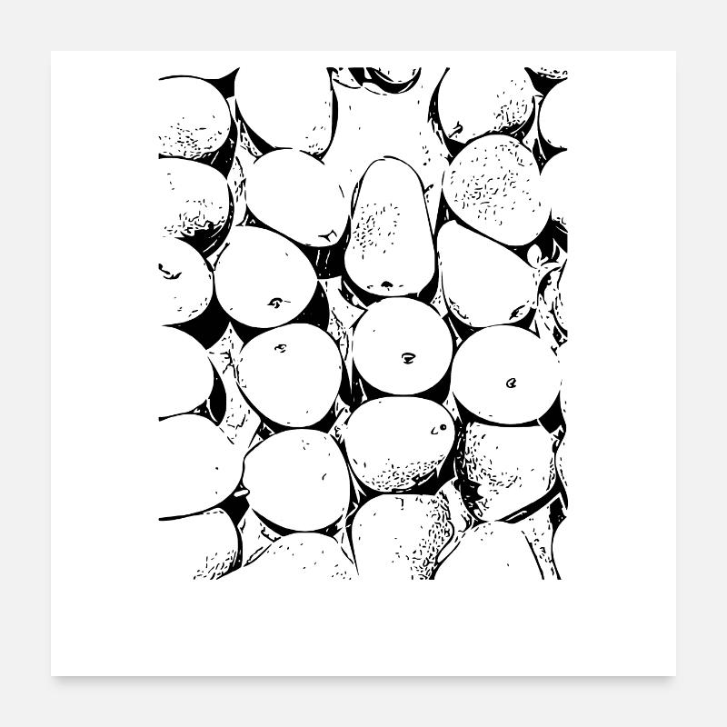 poire Poster 60 x 60 cm