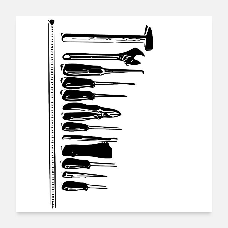 tool Poster 24" x 24" (60x60 cm)