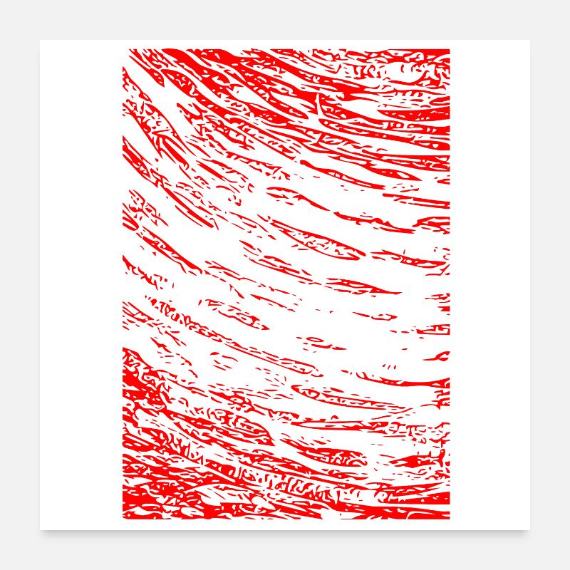 Abstract image / red / pattern / line Poster 24" x 24" (60x60 cm)