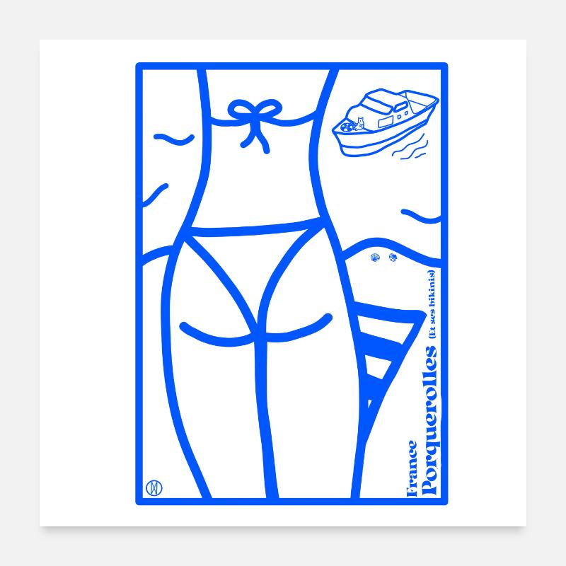 Die Inseln von Hyères Poster 60x60 cm