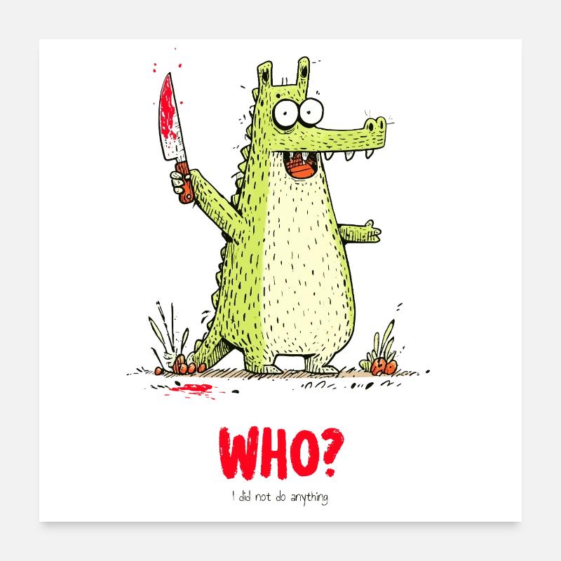 QUI? Poster 60 x 60 cm