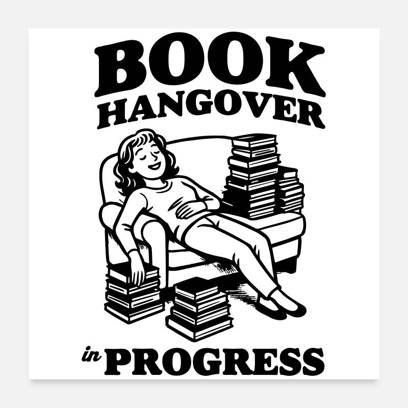 Livre Hangover in Progress Poster 60 x 60 cm