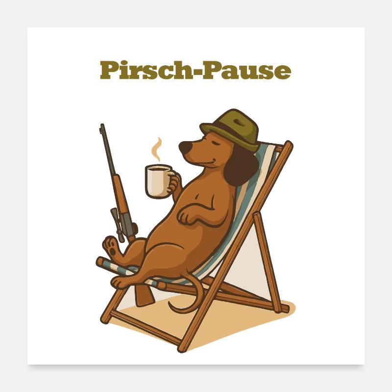 Pause de traque de luxe Poster 60 x 60 cm