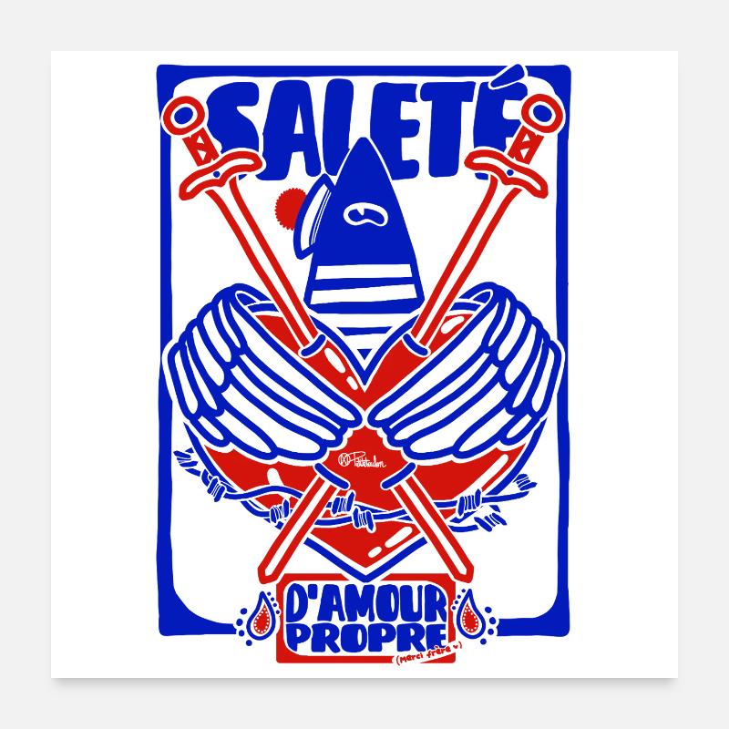 Saleté d'Amour Propre Poster 60 x 60 cm