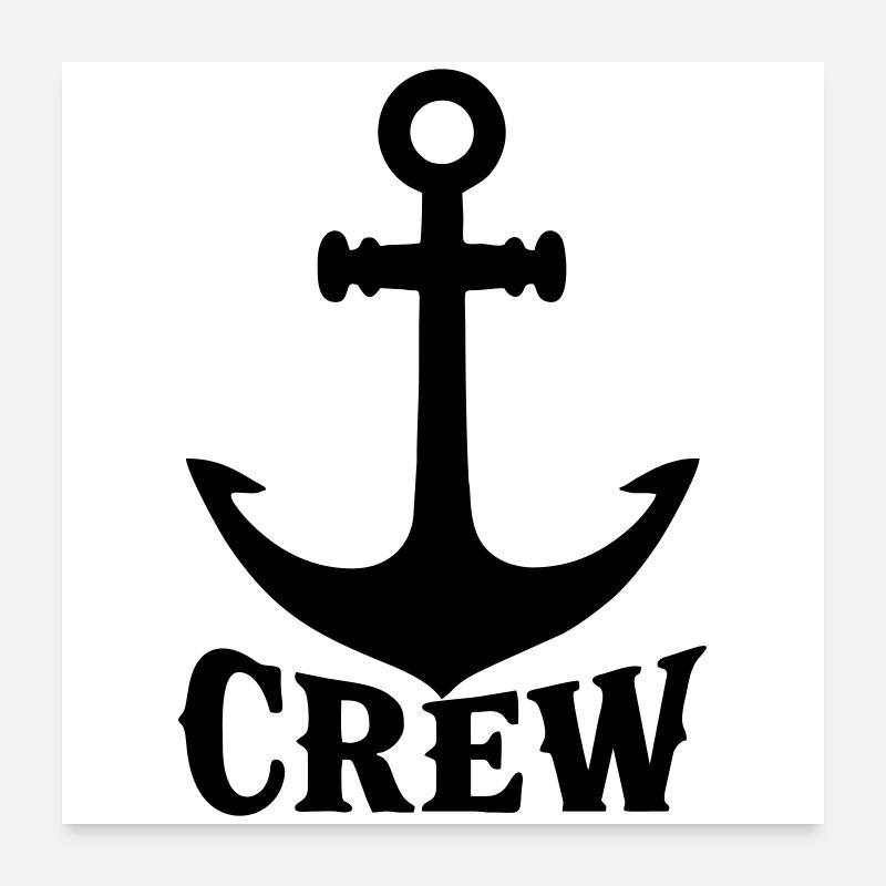 Schiffscrew Poster 60x60 cm