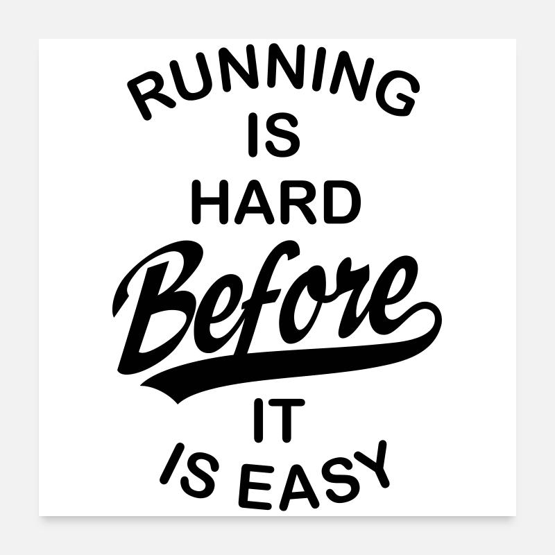 courir Poster 60 x 60 cm