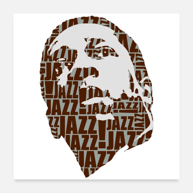 Jazz ne flex Poster 60 x 60 cm