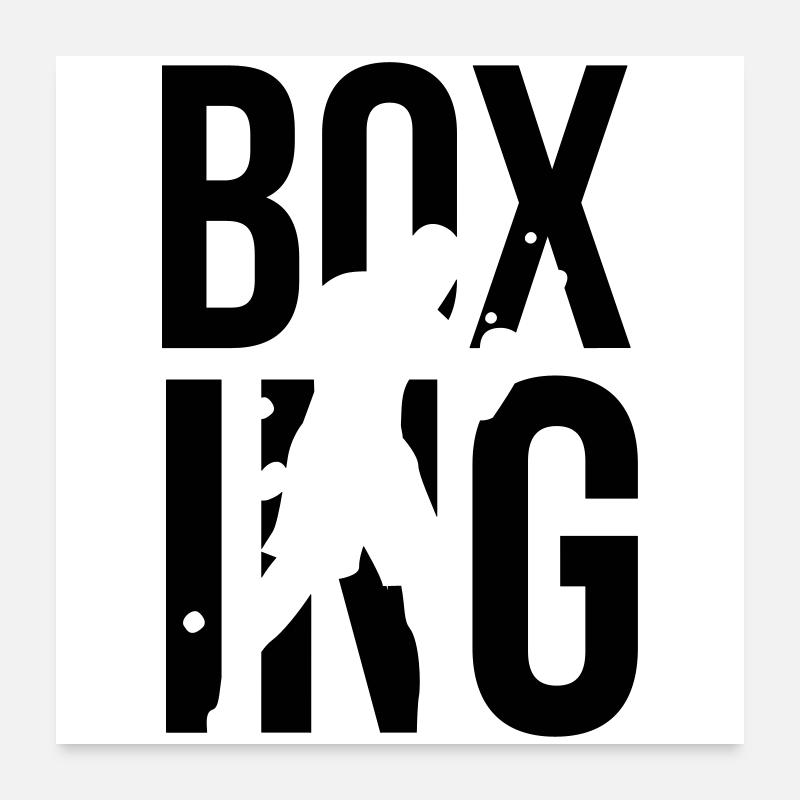 boxing Poster 24" x 24" (60x60 cm)