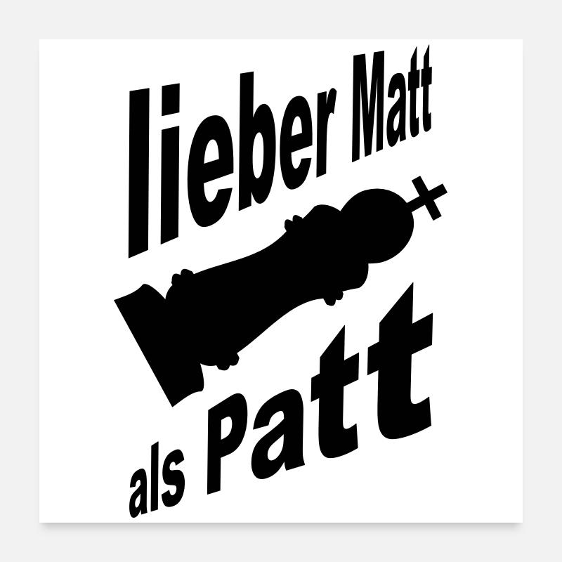 schach Poster 60x60 cm