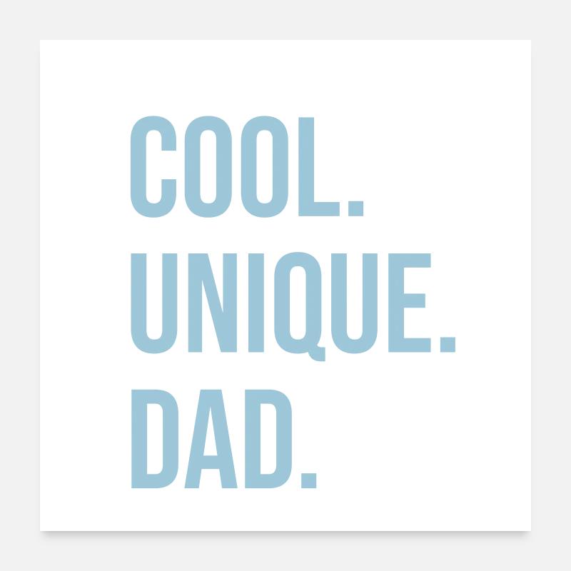 Cool dad - Poster 24" x 24" (60x60 cm) - white