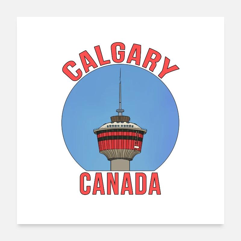 Calgary, Alberta, Kanada Poster 60x60 cm