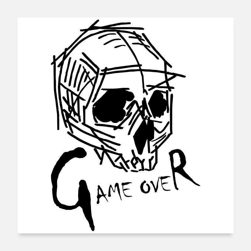 Fin du jeu Poster 60 x 60 cm