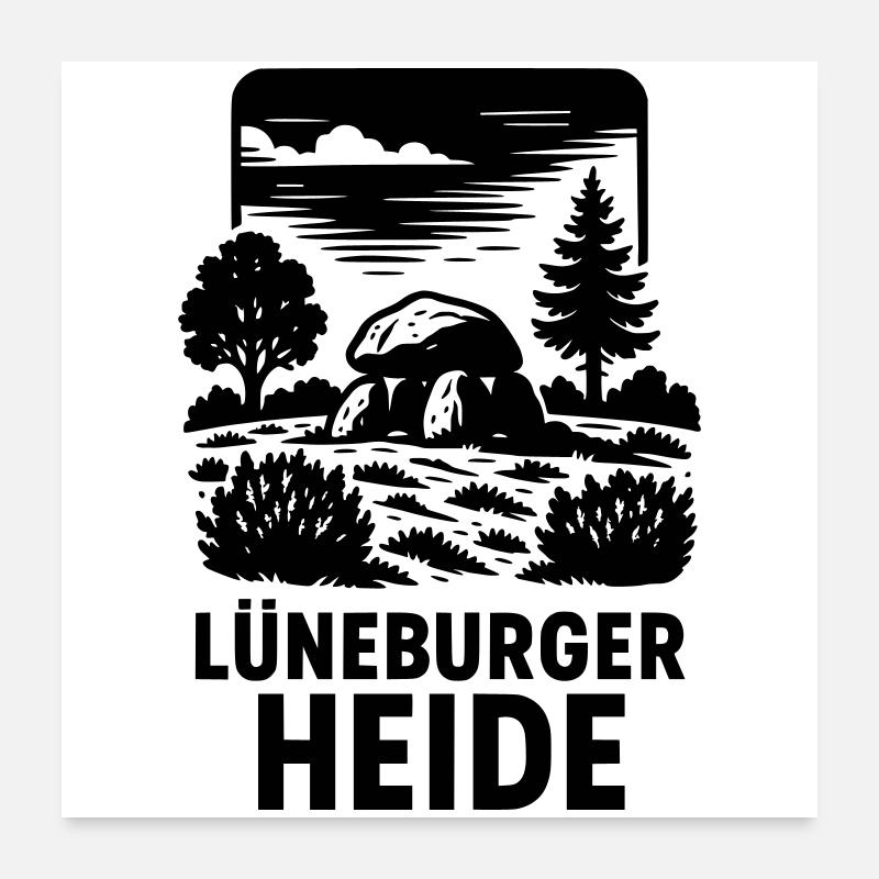 Lüneburg Heath Poster 24" x 24" (60x60 cm)