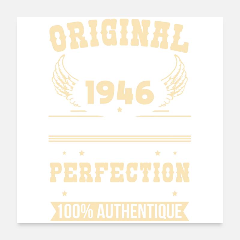 1946 – Unique example – Premium quality Poster 24" x 24" (60x60 cm)