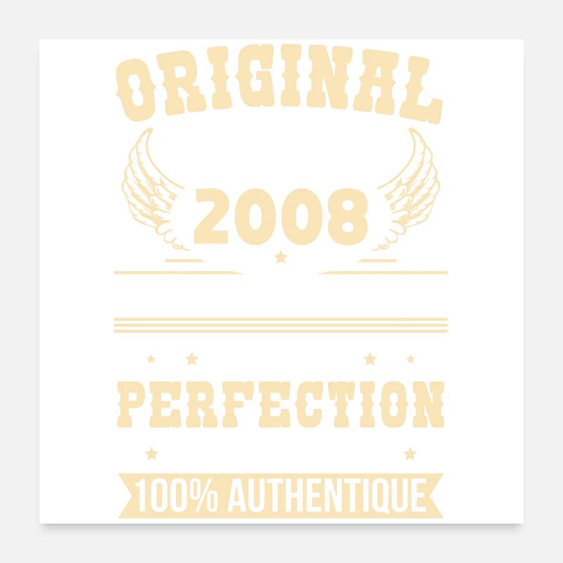 2008 – Exemplaire unique – Qualité premium Poster 60 x 60 cm