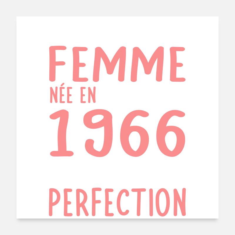 60. Geburtstag – Geboren im April 1966 Poster 60x60 cm